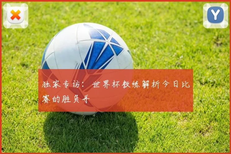 独家专访：世界杯教练解析今日比赛的胜负手