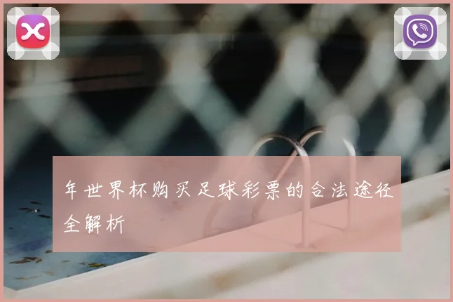 年世界杯购买足球彩票的合法途径全解析